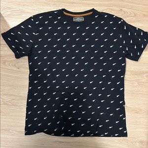 Men's Black Patterned T-Shirt
